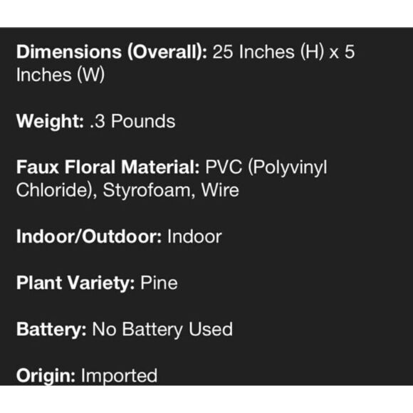 Hearth & Hand Magnolia Faux Fern With Berries Christmas 25” Stem - Picture 2 of 6